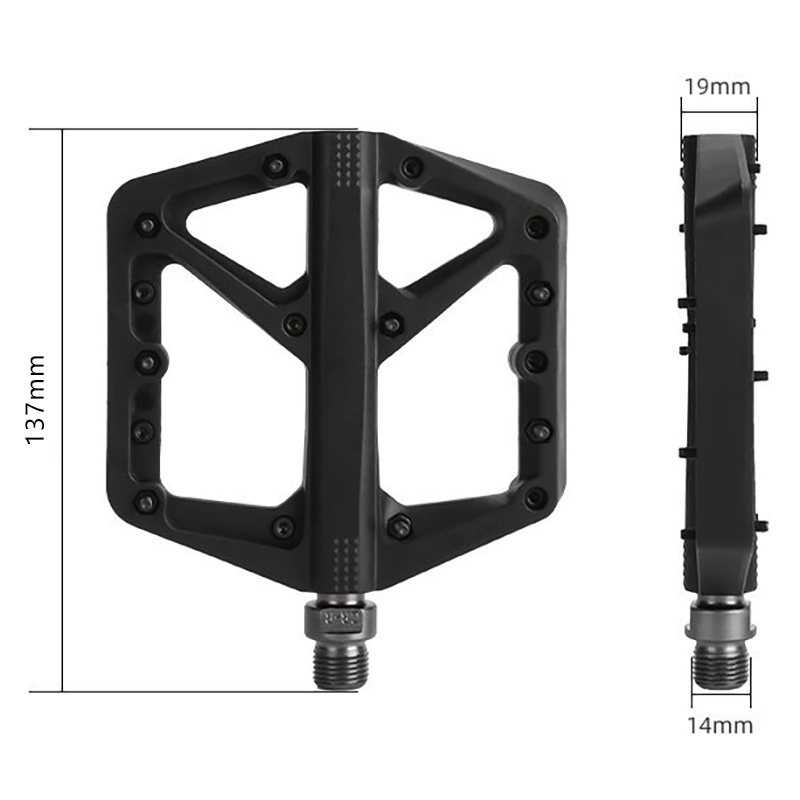 Nylon Bicycle Pedals MTB Platf - Pedal Platform Flat review and price