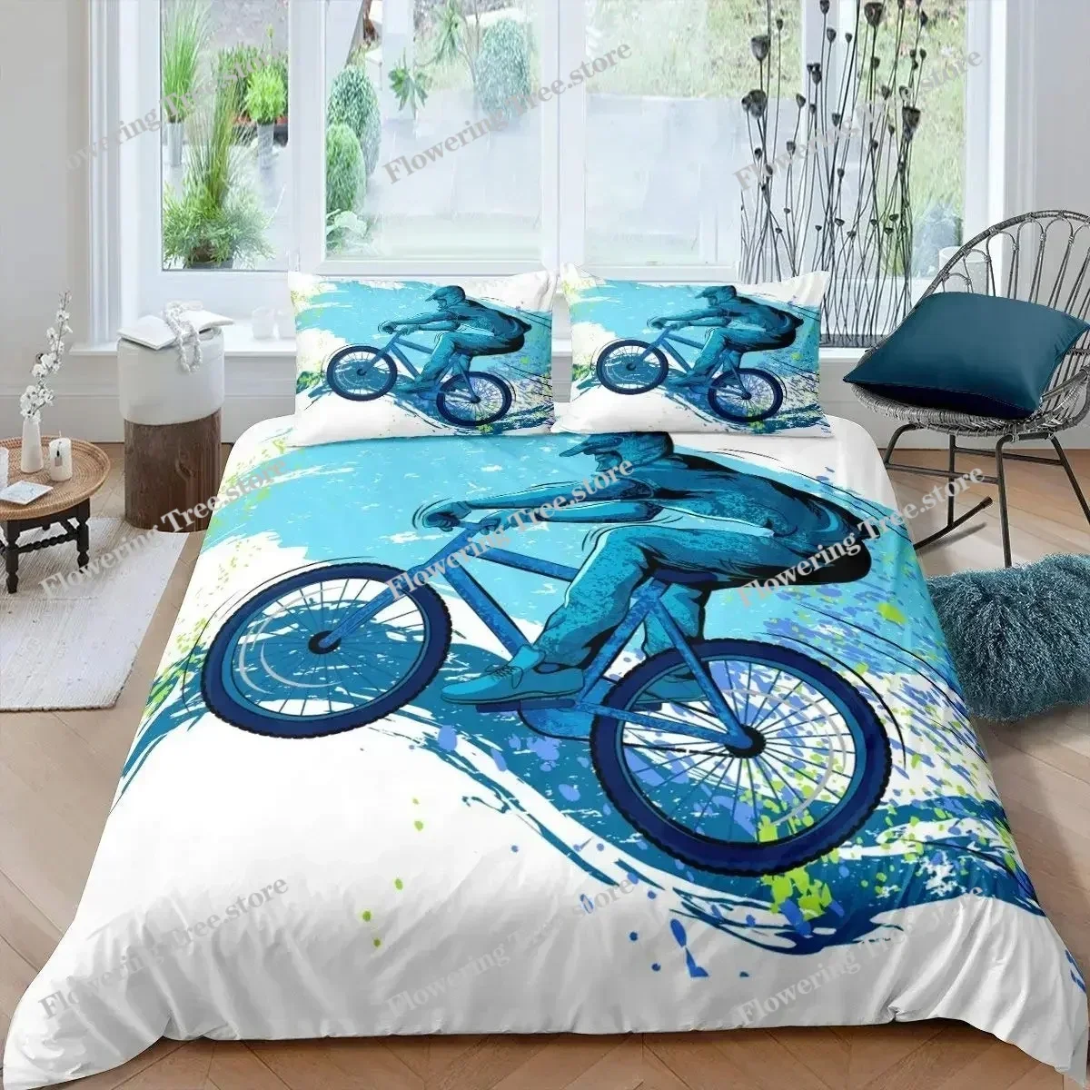 Bicycle Duvet Cover Set Microf - Mountain Biking Game review and price