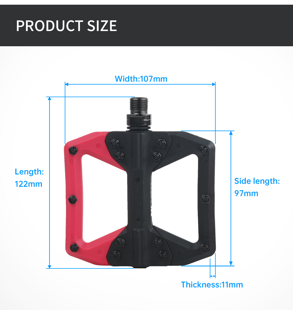 RACEOWKR Bicycle Pedals MTB Ny - Pedal Platform Flat review and price