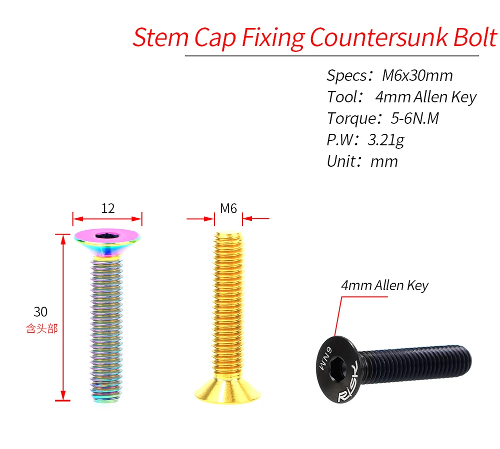 RISK 1PCS M6x30 M6x35 M6x40 M6 - Mountain Biking Hat review and price