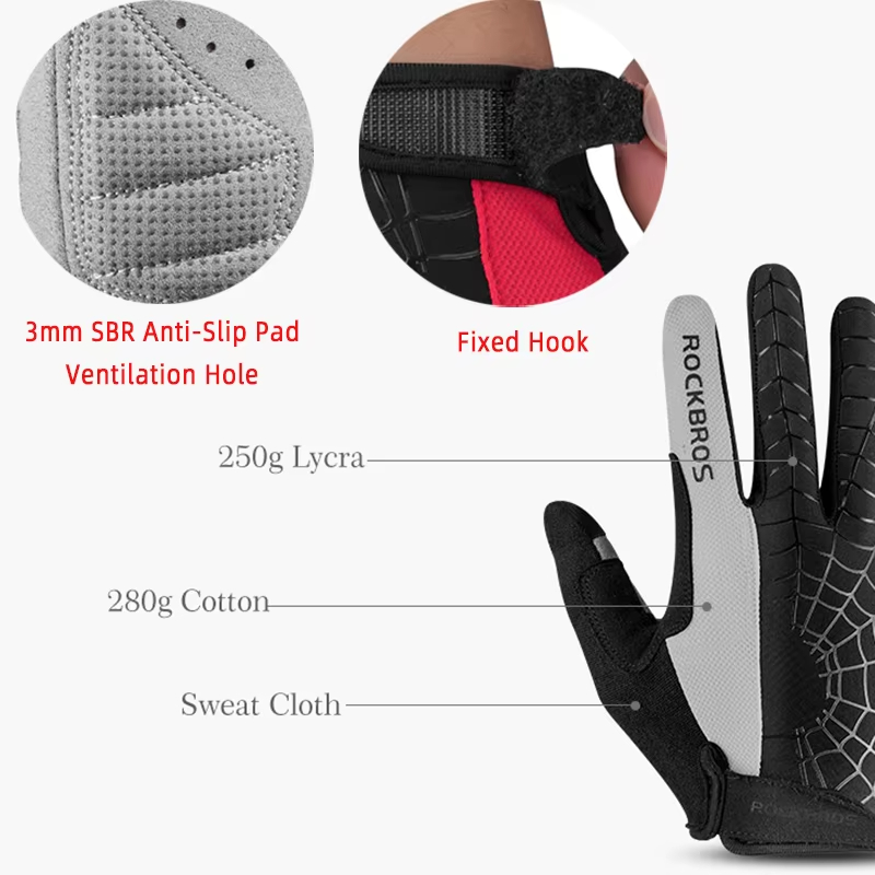 ROCKBROS Spring Cycling Gloves - Mountain Biking Gloves Mens review and price