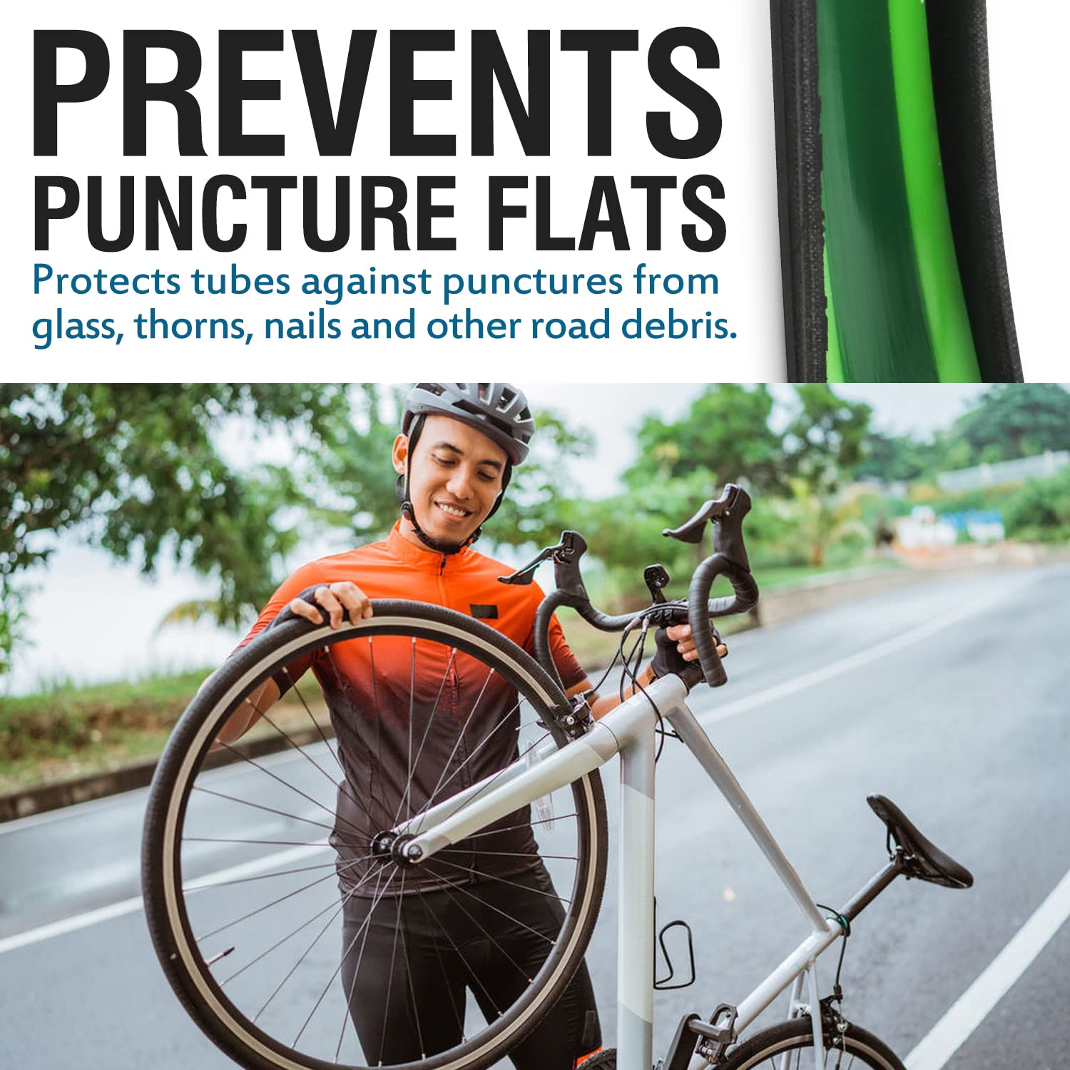 Bike Tire Liner-Help Prevent F - Mountain Biking Youtube review and price