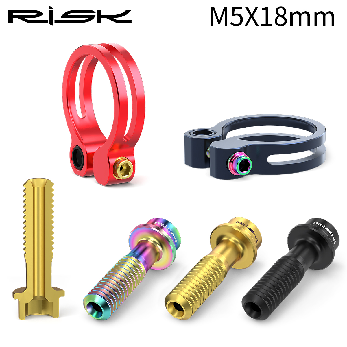 RISK M5x18mm Seat Screws Mount - Mountain Biking Youtube review and price