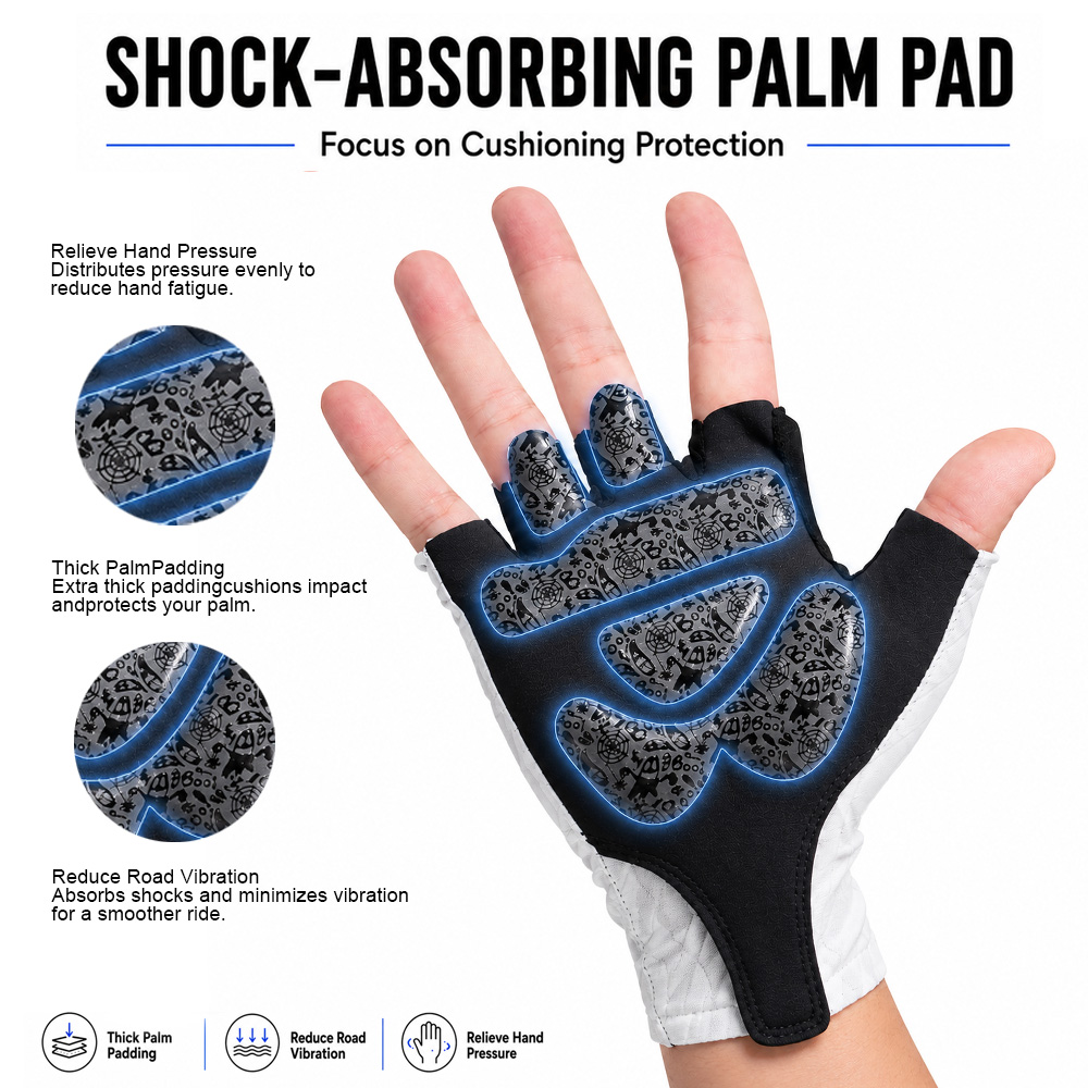CNCLOL Fingerless Cycling Glov - Mountain Biking Gloves Mens review and price