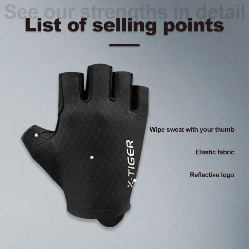 X-TIGER Cycling Gloves Half Fi - Mountain Biking Gloves Mens review and price