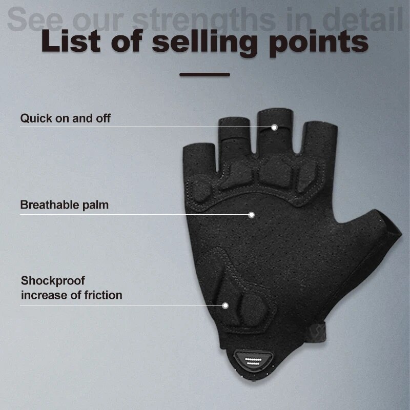 X-TIGER Cycling Gloves Half Fi - Mountain Biking Gloves Mens review and price